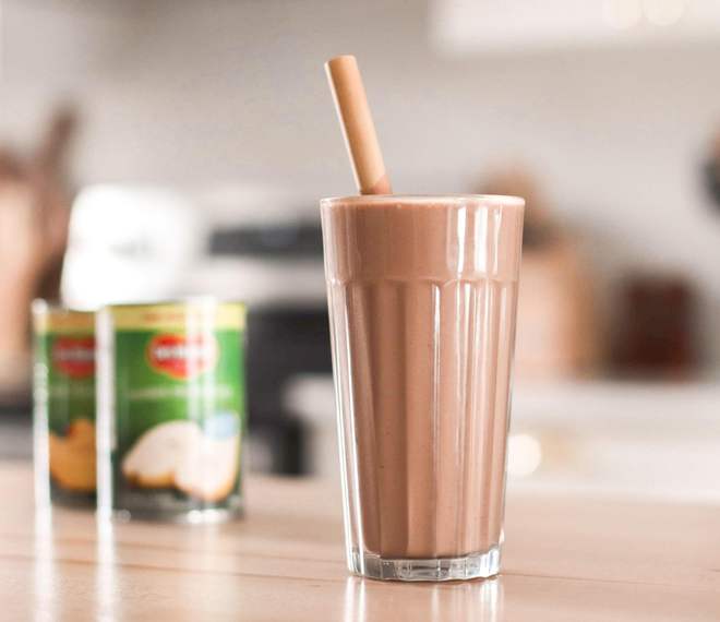 Pear & Chocolate Protein Smoothie