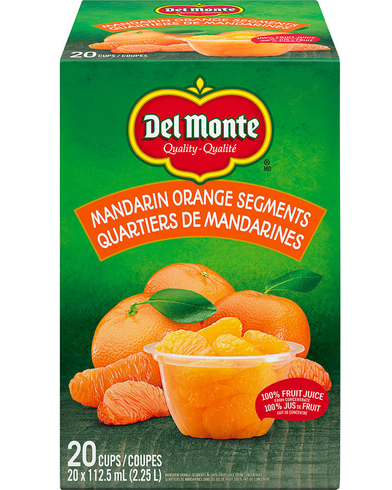 Mandarines dans 100% de jus de fruit fait de concentré